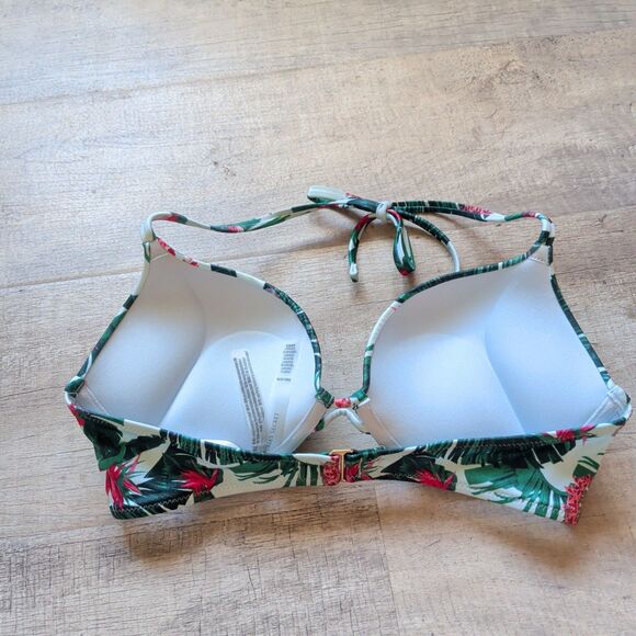Victorias Secret Swim Tropical Bombshell Add-2-Cups Push Up Bikini Top 34C EUC - Picture 3 of 5